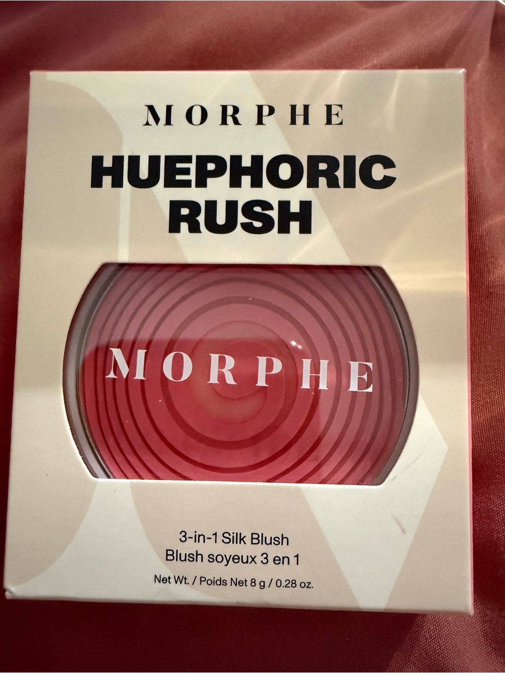 Morphe Huephoric Rush 3-in-1 Silk Blush - pleasured (Warm Pink)